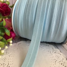 Бейка стрейчева (shine), 1,5 см, блакитний, метр