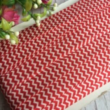 Бейка стрейчева, 1,5 см, біло-червоний шеврон