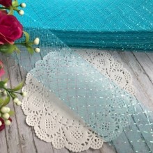 Регілін, 4,5 см, світло-бірюзовий з перламутром, метр