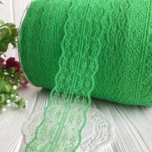 Мереживо квіточка, 4,5 см, зелена (не стрейчева)