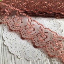 Мереживо яблучко, 4,5 см, коньячний, метр