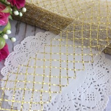 Регілін, 4,5 см, молочний із золотом, метр