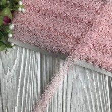 Мереживо Амелі (нестрейчеве), 1,5 см, персиковий, метр