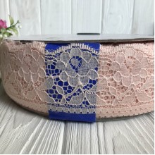 Мереживо трояндочка, 6 см, персиковий, метр