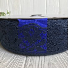 Мереживо трояндочка, 6 см, сапфіровий, метр