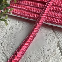 Тесьма самосу, 1,8 см, яскраво-рожевий, метр