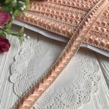 Тесьма самосу, 1,8 см, світло-персиковий, метр