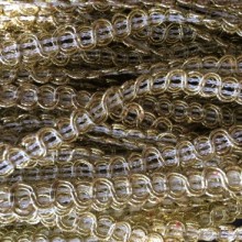 Тесьма серпантин, 8 мм, золото, ціна за 1 м