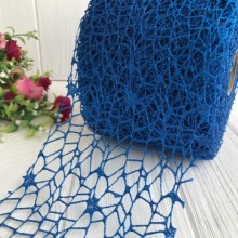 Сітка декоративна новорічна, 12 см, темно-синій