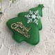 Аппликация елочка Merry Cristmas, 9х6,5 см, зеленый, шт.