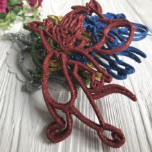 Мишеня, 12х8,5 см, кольорове з гліттером, упаковка 10 шт.