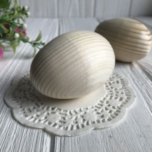 Дерев'яне яйце (заготівля), 6,5 см, натуральний, шт.