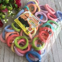 Гумка Калуш (велюрчик), 3,5 см, Мікс (пастельні тони), упаковка 50 шт.