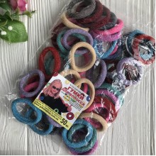 Гумка Калуш з люрексом, 3,5 см, кольоровий мікс, упаковка 50 шт.