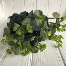 Гілка евкаліпта (тканина), 50 см, зелено-салатовий, 1 шт.