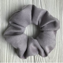 Скранч замша, 12 см, сіро-ліловий, шт.