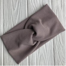 Пов'язка трикотаж рубчик, 11 см, пудровий, шт.