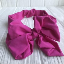 Пов'язка дитяча однотонна афробант, 12 см, малиновий, шт.