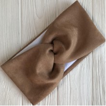 Замша пов'язка (фліс), 12 см, кавовий, шт.