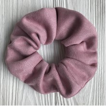 Скранч замша, 12 см, пудровий, шт.