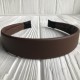 Обруч із екошкіри, 2,5 см, шоколадний, шт.