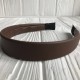 Обруч із екошкіри, 2,5 см, шоколадний, шт.