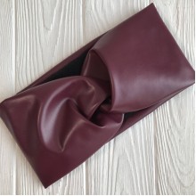 Пов'язка екошкіра (фліс), 12 см, бордовий, шт.