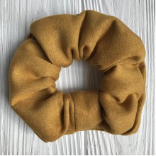 Скранч замша, 12 см, гірчичний, шт.