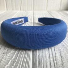 Обруч об'ємний кріп однотонний, 4 см, темно-синій, шт.