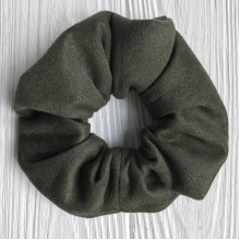 Скранч замша, 12 см, хакі, шт.