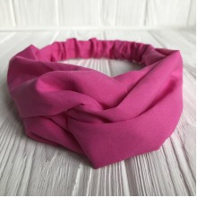 Пов'язка-плетення тканинна однотонна, 25 см, малинова, шт.