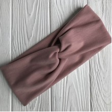  Пов'язка чалма широка, 25х10 см, пудровий, шт.