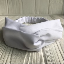 Пов'язка-плетення тканинна однотонна, 25 см, біла, шт.