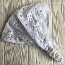 Пов'язка-косинка прошва однотонна, 24 см, білий, шт.