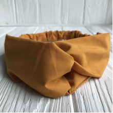 Пов'язка-плетення тканинна однотонна, 25 см, гірчичний, шт.