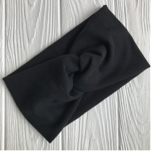 Пов'язка трикотаж рубчик, 11 см, чорний, шт.