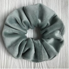 Скранч велюр, 12 см, м'ятний, шт.