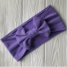 Пов'язка широка з бантом, 11 см, фіолетовий, шт.