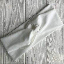  Пов'язка чалма широка, 25х10 см, білий, шт.