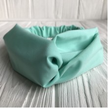 Пов'язка-плетення тканинна однотонна, 25 см, м'ятна, шт.