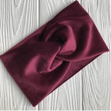 Пов'язка спорт велюр, 12 см, бордовий, шт.