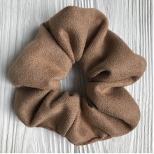 Скранч замша, 12 см, кавовий, шт.