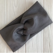 Замша пов'язка (фліс), 12 см, сірий, шт.