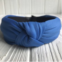 Обруч кріпиться чалма однотонний, 4,5 см, темно-синій, шт.