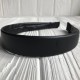 Обруч із екошкіри, 2,5 см, чорний, шт.