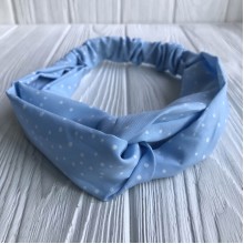 Пов'язка-плетіння в маленьку точку, 25 см, світло-бірюзова, шт.