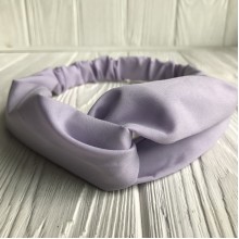 Пов'язка-плетення тканинна однотонна, 25 см, світло-лілова, шт.