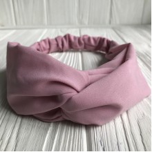 Пов'язка-плетіння тканинна однотонна, 25 см, пудрово-рожевий, шт.