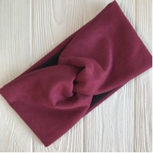 Замша пов'язка (фліс), 12 см, бордовий, шт.