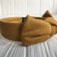 Обруч замшевий бант, 2,5 см, гірчичний, шт.
